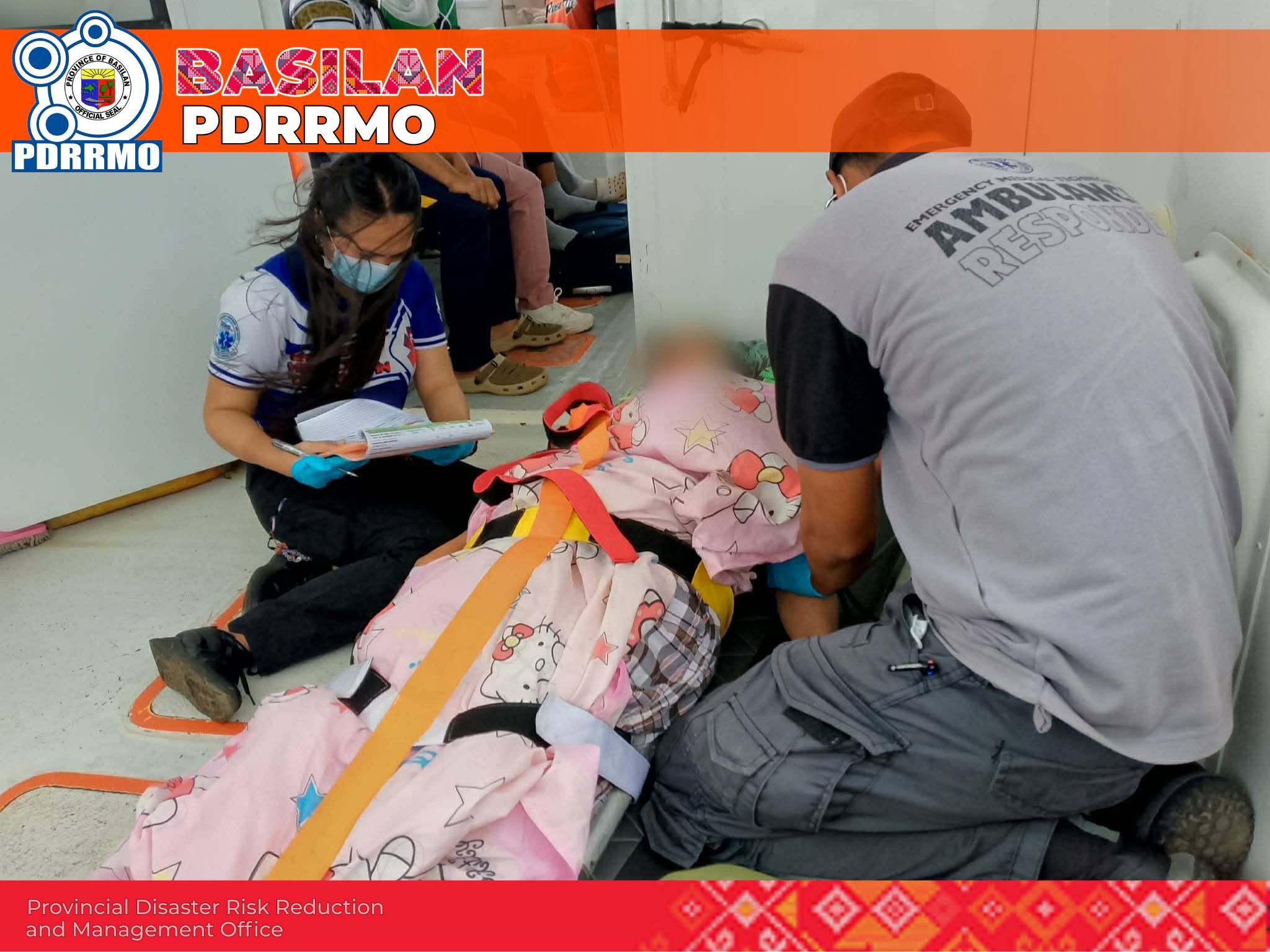 PDRRMO medical responders ensure continuous patient monitoring and care.